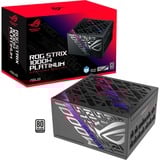 ASUS ROG STRIX-1000P-GAMING unidad de fuente de alimentación 1000 W 20+4 pin ATX ATX Negro, Plata, Fuente de alimentación de PC negro, 1000 W, 100 - 240 V, Activo, 130 W, 1000 W, 130 W