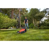 BLACK+DECKER BEMW481BH cortadora de césped Cortacésped manual Corriente alterna Negro, Naranja naranja/Negro, Cortacésped manual, 800 m², 42 cm, 2 cm, 7 cm, 50 L