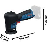 Bosch Pulidora inalámbrica GPO 12V-77 Professional solo, 12 Voltios azul/Negro