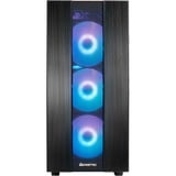 Chieftec HUNTER 2 Midi Tower Negro, Cajas de torre negro, Midi Tower, PC, Negro, ATX, micro ATX, Micro-ITX, Metal, Vidrio templado, Juego