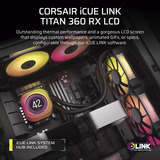Corsair iCUE LINK TITAN 360 RX LCD RGB Reacondicionado, Refrigeración por agua negro