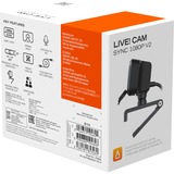 Creative Live! Cam Sync 1080p V2, Webcam negro