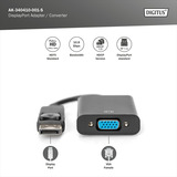 Digitus Adaptador / Convertidor DisplayPort negro