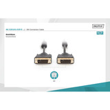 Digitus Cable de conexión DVI > DVI negro