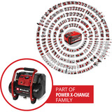 EINHELL Compresor a batería Power X-Change TE-AC 36/150 Li OF - Solo, 36 Voltios (2x18V) negro/Rojo