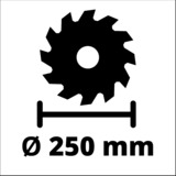 EINHELL TC-TS 2025/2 U, Sierra circular de mesa rojo