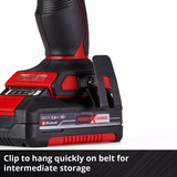 EINHELL Taladro atornillador percutor profesional a batería TP-CD 18/70 Li-i BL - Solo, 18 Voltios, Martillo atornillador negro/Rojo