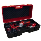Einhell E-Box L70/35 Negro, Rojo Espuma, Caja de herramientas rojo/Negro, Negro, Rojo, Espuma, Resistente a rayones, A prueba de salpicaduras, 700 mm, 250 mm, 350 mm