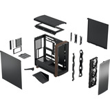 Fractal Design Summit Black Solid, Cajas de torre negro/Madera