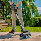 GARDENA Cepillo de rodillo medio, para limpiador múltiple a batería AquaBrush, Cepillos de lavado gris/Turquesa