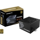 GIGABYTE GP-P650G unidad de fuente de alimentación 650 W 20+4 pin ATX ATX Negro, Fuente de alimentación de PC 650 W, 100 - 240 V, 12 - 6 A, 12 A, 6 A, Activo