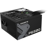 GIGABYTE GP-P650G unidad de fuente de alimentación 650 W 20+4 pin ATX ATX Negro, Fuente de alimentación de PC 650 W, 100 - 240 V, 12 - 6 A, 12 A, 6 A, Activo