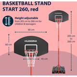 HUDORA 71642, Aparato para fitness rojo/Negro