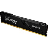 Kingston FURY FURY Beast 16GB 3200MT/s DDR4 CL16 DIMM 1Gx8 Black, Memoria RAM negro, 16 GB, 1 x 16 GB, DDR4, 288-pin DIMM