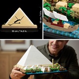 LEGO Architecture 201058 Gran Pirámide de Guiza, Maqueta para Adultos, Juegos de construcción Maqueta para Adultos, Juego de construcción, 18 año(s), Plástico, 1476 pieza(s), 2,47 kg