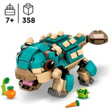 LEGO Jurassic World Bumpy Bebé: Ankylosaurus, Juegos de construcción Juego de construcción, 7 año(s), Plástico, 358 pieza(s), 388 g