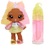 MGA Entertainment Yummiland Lip Gloss Doll Series 2- Cotton Candy (Nia Candy Fluff), Muñecos Minifigura, Femenino, 4 año(s), 100 mm, Multicolor