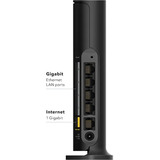 Netgear Nighthawk RAX9 AX1800 Router WiFi 6 de Doble Banda Wi-Fi 6 (802.11ax), Doble banda (2,4 GHz / 5 GHz), Ethernet, Negro, Router de sobremesa