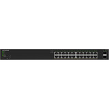 Netgear Smart Managed Essentials Switch (GS324TPv2), Interruptor/Conmutador negro