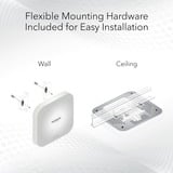Netgear WAX620 3600 Mbit/s Blanco Energía sobre Ethernet (PoE), Punto de acceso blanco, 2,4 GHz, 5 GHz, 3600 Mbit/s, EAP-TLS, PEAP, SSL/TLS, TTLS, WPA, WPA2, WPA3, 100,1000,2500 Mbit/s