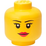 Room Copenhagen Cabeza de almacenamiento LEGO Iconic "Girl", Caja de depósito amarillo
