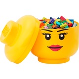 Room Copenhagen Cabeza de almacenamiento LEGO Iconic "Girl", Caja de depósito amarillo