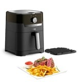 Tefal Easy Fry & Grill EY5018 Sencillo 4,2 L Independiente 1550 W Freidora de aire caliente Negro negro, Freidora de aire caliente, 4,2 L, 80 °C, 200 °C, 6 personas(s), 60 min