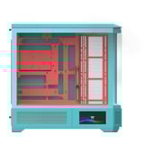 Thermaltake View 600 TG Mint Strawberry, Caja de torre grande Menta/Baya
