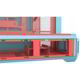 Thermaltake View 600 TG Mint Strawberry, Caja de torre grande Menta/Baya