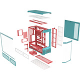 Thermaltake View 600 TG Mint Strawberry, Caja de torre grande Menta/Baya