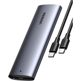 UGREEN 10902 caja para disco duro externo Caja externa para unidad de estado sólido (SSD) Gris M.2, Caja de unidades gris, Caja externa para unidad de estado sólido (SSD), M.2, M.2, PCI Express, 10 Gbit/s, Conexión USB, Gris
