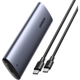 UGREEN 10902 caja para disco duro externo Caja externa para unidad de estado sólido (SSD) Gris M.2, Caja de unidades gris, Caja externa para unidad de estado sólido (SSD), M.2, M.2, PCI Express, 10 Gbit/s, Conexión USB, Gris