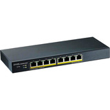 Zyxel GS1900-8HP V3 8P PoE Smart Switch, Interruptor/Conmutador negro