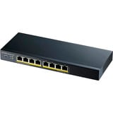 Zyxel GS1900-8HP V3 8P PoE Smart Switch, Interruptor/Conmutador negro