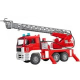 bruder MAN Fire engine with selwing ladder vehículo de juguete, Automóvil de construcción rojo/blanco, 4 año(s), ABS sintéticos, Multicolor