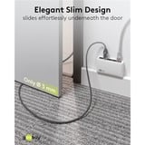 goobay Cable adaptador Ethernet USB-A 3.2 Gen1 > RJ-45, Slim negro/Gris