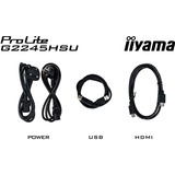 iiyama G-MASTER G2245HSU-B2 pantalla para PC 54,6 cm (21.5") 1920 x 1080 Pixeles Full HD LED Negro, Monitor de gaming negro (mate), 54,6 cm (21.5"), 1920 x 1080 Pixeles, Full HD, LED, 1 ms, Negro