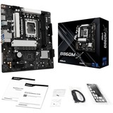 ASRock B860M-X, Placa base negro/Plateado