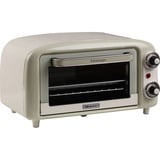 Ariete 3919/03 10 L 800 W Beige Parrilla, Mini horno blanco/Verde claro, 10 L, Beige, Independiente, Giratorio, 90 - 230 °C, Mecánico