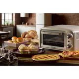 Ariete 3919/03 10 L 800 W Beige Parrilla, Mini horno blanco/Verde claro, 10 L, Beige, Independiente, Giratorio, 90 - 230 °C, Mecánico