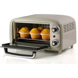 Ariete 3919/03 10 L 800 W Beige Parrilla, Mini horno blanco/Verde claro, 10 L, Beige, Independiente, Giratorio, 90 - 230 °C, Mecánico