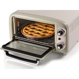Ariete 3919/03 10 L 800 W Beige Parrilla, Mini horno blanco/Verde claro, 10 L, Beige, Independiente, Giratorio, 90 - 230 °C, Mecánico