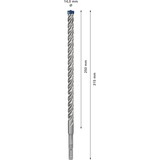 Bosch Expert Broca para martillo SDS plus-7X, Taladro Martillo perforador, Hammer drill bit, 1,4 cm, 315 mm, Concreto, Piedra, 25 cm