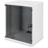Digitus Carcasa de pared SOHO, sin montar - 540 x 400 mm (an. x pr.), Armario IT gris claro, sin montar - 540 x 400 mm (an. x pr.), Bastidor de pared, 12U, 60 kg, Gris