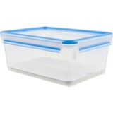 Emsa CLIP & CLOSE Rectangular Caja 3,7 L Azul, Transparente 1 pieza(s) transparente/Azul, Caja, Rectangular, 3,7 L, Azul, Transparente, Polipropileno (PP), Elastómero termoplástico (TPE), Alemania