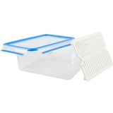 Emsa CLIP & CLOSE Rectangular Caja 3,7 L Azul, Transparente 1 pieza(s) transparente/Azul, Caja, Rectangular, 3,7 L, Azul, Transparente, Polipropileno (PP), Elastómero termoplástico (TPE), Alemania