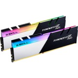 G.Skill Trident Z F4-3200C16D-32GTZN módulo de memoria 32 GB 2 x 16 GB DDR4 3200 MHz, Memoria RAM negro/blanco, 32 GB, 2 x 16 GB, DDR4, 3200 MHz