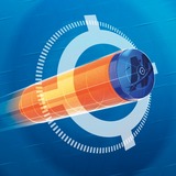 Hasbro N Series G0132EU4 arma de juguete, Lanzador de dardos azul/Naranja, Pistola de juguete, 8 año(s), 99 año(s), 174 g