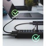 ICY BOX IB-HUB1717-U3 USB 3.2 Gen 1 (3.1 Gen 1) Type-A 5000 Mbit/s Negro, Hub USB USB 3.2 Gen 1 (3.1 Gen 1) Type-A, USB 3.2 Gen 1 (3.1 Gen 1) Type-A, USB Tipo B, 5000 Mbit/s, Negro, China, CC