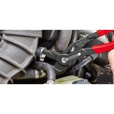 KNIPEX Alicates para abrazaderas de manguera 8551250C, Pinzas rojo